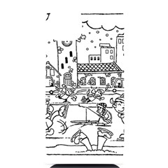 Colouring Page Winter City Skating Iphone 14 Plus Black Uv Print Case by Hannah976