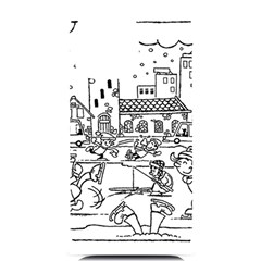 Colouring Page Winter City Skating Iphone 14 Pro Max Black Uv Print Case by Hannah976