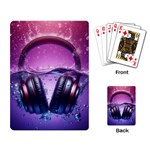 Headphones Sound Audio Music Radio Playing Cards Single Design (Rectangle) Back