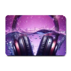 Headphones Sound Audio Music Radio Small Doormat by Hannah976