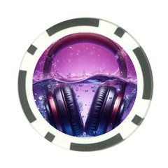 Headphones Sound Audio Music Radio Poker Chip Card Guard by Hannah976