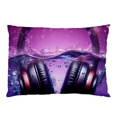 Headphones Sound Audio Music Radio Pillow Case by Hannah976