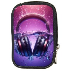 Headphones Sound Audio Music Radio Compact Camera Leather Case by Hannah976