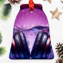 Headphones Sound Audio Music Radio Bell Ornament (two Sides)