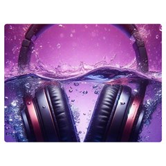 Headphones Sound Audio Music Radio Premium Plush Fleece Blanket (extra Small) by Hannah976