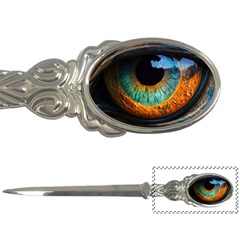 Eye Bird Feathers Vibrant Letter Opener by Hannah976