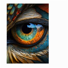 Eye Bird Feathers Vibrant Large Garden Flag (two Sides) by Hannah976