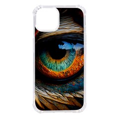 Eye Bird Feathers Vibrant Iphone 14 Tpu Uv Print Case by Hannah976