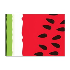 Watermelon Black Green Melon Red Sticker A4 (10 Pack) by Cemarart