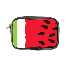 Watermelon Black Green Melon Red Coin Purse by Cemarart