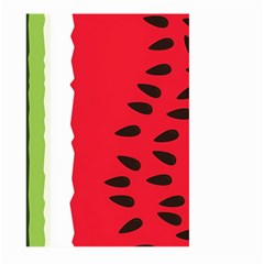 Watermelon Black Green Melon Red Large Garden Flag (two Sides) by Cemarart