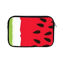 Watermelon Black Green Melon Red Apple Ipad Mini Zipper Cases by Cemarart