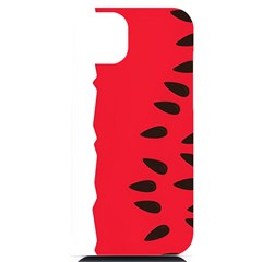 Watermelon Black Green Melon Red Iphone 14 Plus Black Uv Print Case by Cemarart