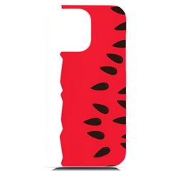 Watermelon Black Green Melon Red Iphone 14 Pro Max Black Uv Print Case by Cemarart