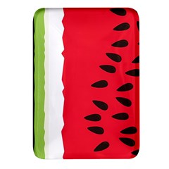 Watermelon Black Green Melon Red Rectangular Glass Fridge Magnet (4 Pack) by Cemarart