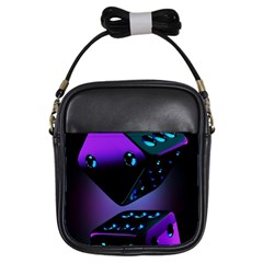 3d Love Ludo Game Girls Sling Bag by Cemarart