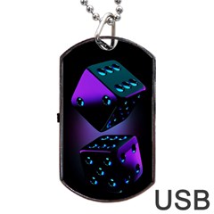 3d Love Ludo Game Dog Tag Usb Flash (one Side) by Cemarart