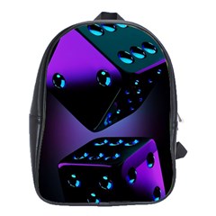 3d Love Ludo Game School Bag (xl) by Cemarart