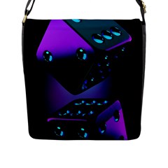 3d Love Ludo Game Flap Closure Messenger Bag (l) by Cemarart