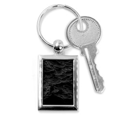 Black Sea Minimalist Dark Aesthetics Vaporwave Key Chain (rectangle) by Cemarart