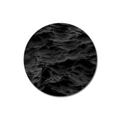 Black Sea Minimalist Dark Aesthetics Vaporwave Magnet 3  (round) by Cemarart