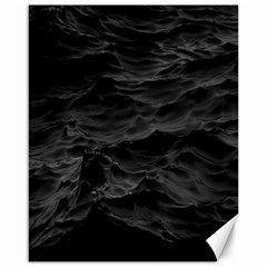 Black Sea Minimalist Dark Aesthetics Vaporwave Canvas 16  X 20  by Cemarart