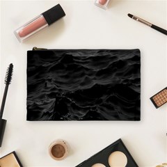 Black Sea Minimalist Dark Aesthetics Vaporwave Cosmetic Bag (medium) by Cemarart