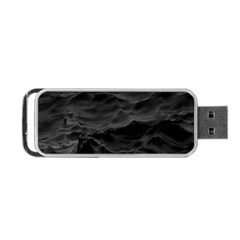 Black Sea Minimalist Dark Aesthetics Vaporwave Portable Usb Flash (one Side) by Cemarart