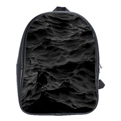 Black Sea Minimalist Dark Aesthetics Vaporwave School Bag (xl) by Cemarart