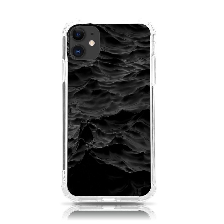 Black Sea Minimalist Dark Aesthetics Vaporwave iPhone 11 TPU UV Print Case