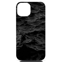 Black Sea Minimalist Dark Aesthetics Vaporwave Iphone 14 Black Uv Print Case by Cemarart