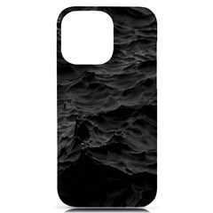 Black Sea Minimalist Dark Aesthetics Vaporwave Iphone 14 Pro Max Black Uv Print Case by Cemarart