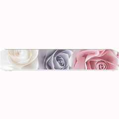 Pastel Rose Flower Blue Pink White Small Bar Mat by Cemarart