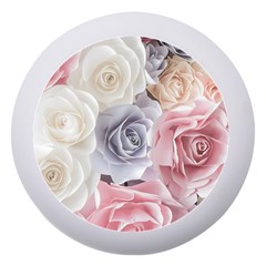 Pastel Rose Flower Blue Pink White Dento Box With Mirror by Cemarart