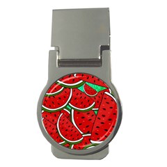 Summer Watermelon Fruit Money Clips (round)  by Cemarart