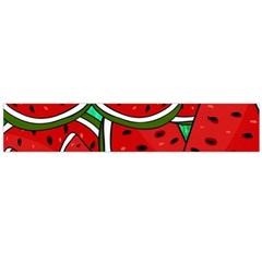 Summer Watermelon Fruit Large Premium Plush Fleece Scarf  by Cemarart