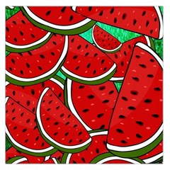 Summer Watermelon Fruit Square Satin Scarf (36  X 36 ) by Cemarart