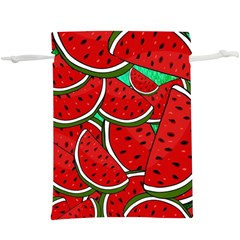 Summer Watermelon Fruit Lightweight Drawstring Pouch (xl) by Cemarart