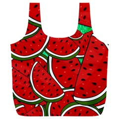 Summer Watermelon Fruit Full Print Recycle Bag (xxxl) by Cemarart