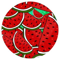 Summer Watermelon Fruit Round Trivet by Cemarart