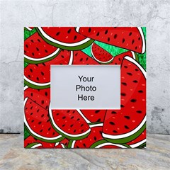 Summer Watermelon Fruit White Box Photo Frame 4  X 6  by Cemarart