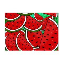 Summer Watermelon Fruit Crystal Sticker (a4) by Cemarart