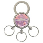 Ramen Kawaii Aesthetic Pink 3-Ring Key Chain Front