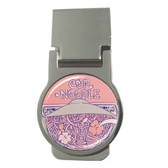 Ramen Kawaii Aesthetic Pink Money Clips (round)  by Cemarart