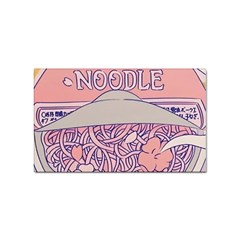 Ramen Kawaii Aesthetic Pink Sticker (rectangular) by Cemarart