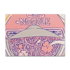 Ramen Kawaii Aesthetic Pink Sticker A4 (10 Pack) by Cemarart