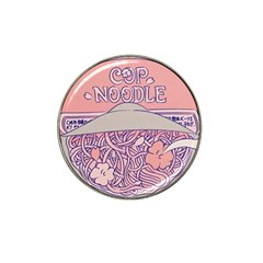 Ramen Kawaii Aesthetic Pink Hat Clip Ball Marker (4 Pack) by Cemarart