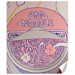 Ramen Kawaii Aesthetic Pink Canvas 20  X 24  by Cemarart