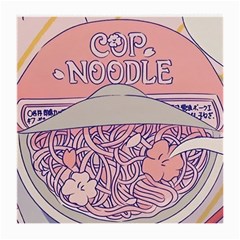 Ramen Kawaii Aesthetic Pink Medium Glasses Cloth by Cemarart