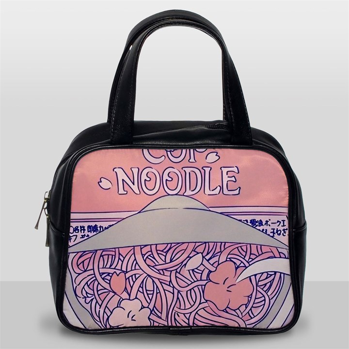 Ramen Kawaii Aesthetic Pink Classic Handbag (One Side)